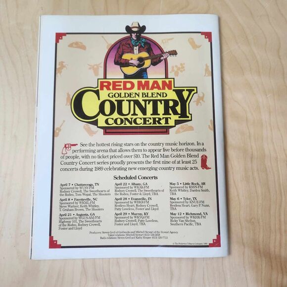 Vintage Music City News Magazine April 1989 Kathy Mattea Cover Country Music - Picture 5 of 5
